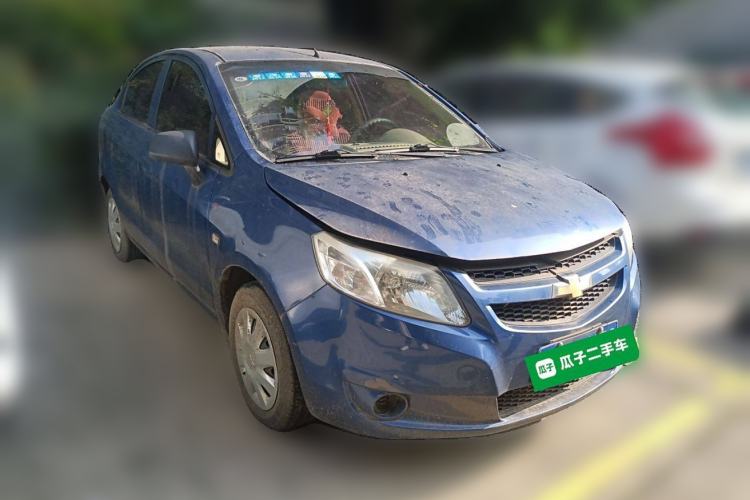 Used Chevrolet Sail 2010 Sedan 1.4L Manual Ideal Edition Front Right 45 Deg