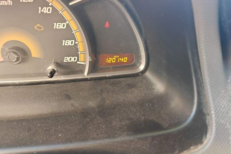 Used Chevrolet Sail 2010 Sedan 1.2L Manual Warm Edition Odometer Close Up