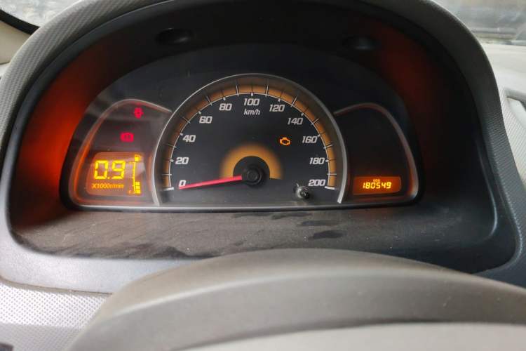 Used Chevrolet Sail 2010 Sedan 1.2L Manual Warm Edition Odometer Close Up