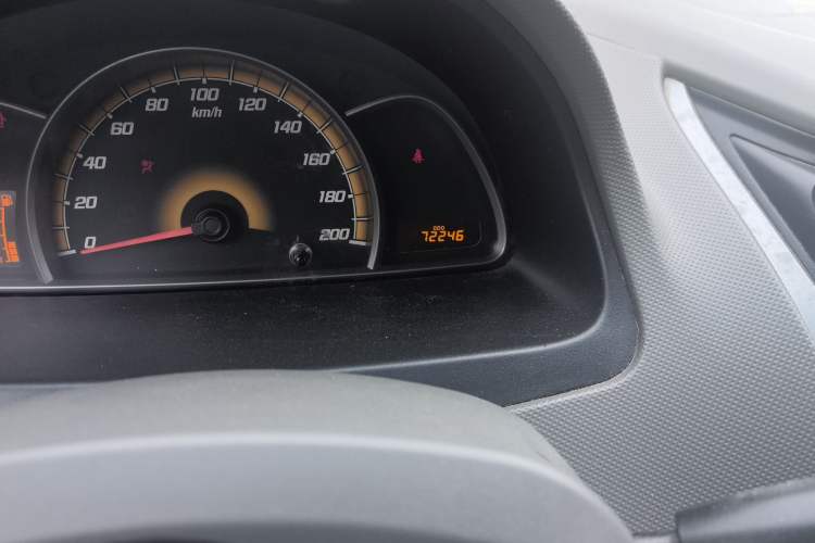 Used Chevrolet Sail 2010 Sedan 1.2L Manual Fashion Edition Odometer Close Up