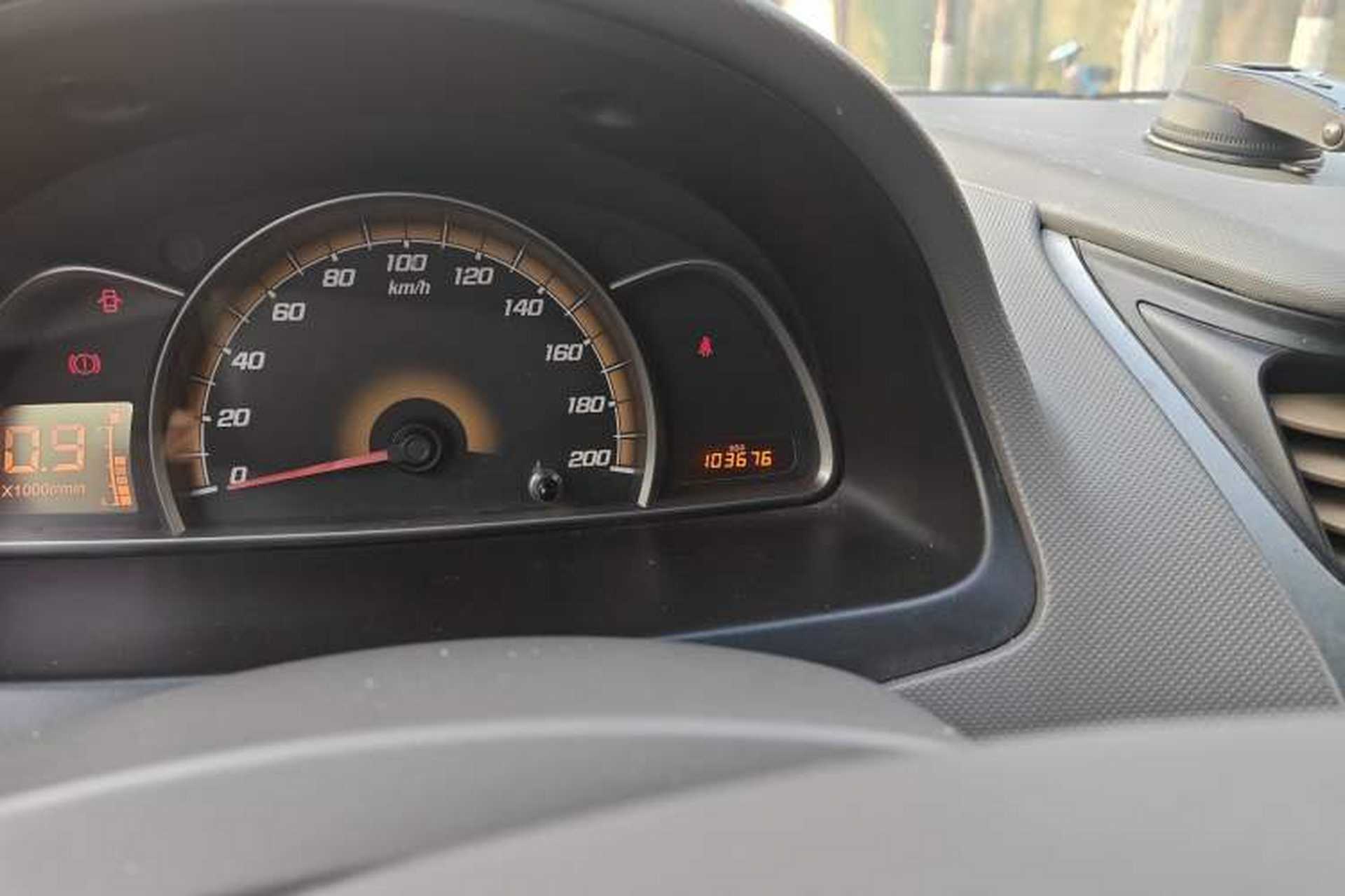 Used Chevrolet Sail 2010 Sedan 1.2L Manual Warm Edition Odometer Close Up