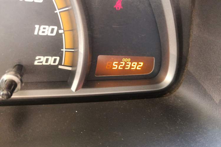 Used Chevrolet Sail 2010 Sedan 1.4L Manual Ideal Edition Odometer Close Up
