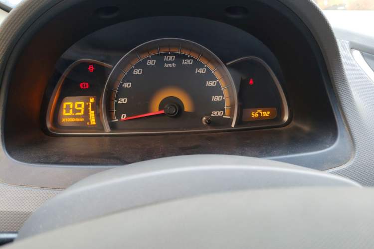 Used Chevrolet Sail 2010 Sedan 1.2L Manual Warm Edition Odometer Close Up