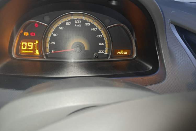 Used Chevrolet Sail 2010 Sedan 1.2L Manual Warm Edition Odometer Close Up