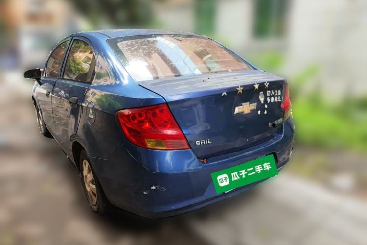 Used Chevrolet Sail 2010 Sedan 1.2L Manual Warm Edition Rear Left 45 Deg