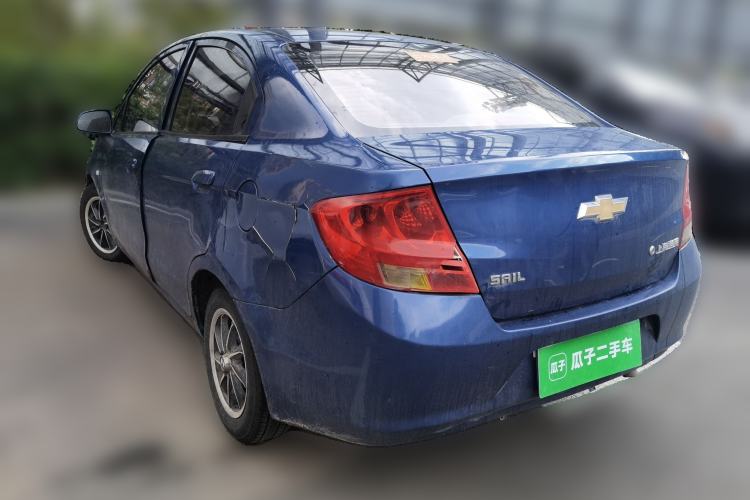 Used Chevrolet Sail 2010 Sedan 1.2L Manual Warm Edition Rear Left 45 Deg