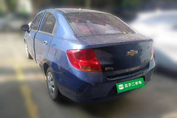 Used Chevrolet Sail 2010 Sedan 1.4L Manual Ideal Edition Rear Left 45 Deg