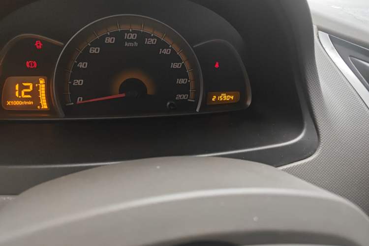 Used Chevrolet Sail 2010 Sedan 1.4L Manual Enjoyment Edition Odometer Close Up