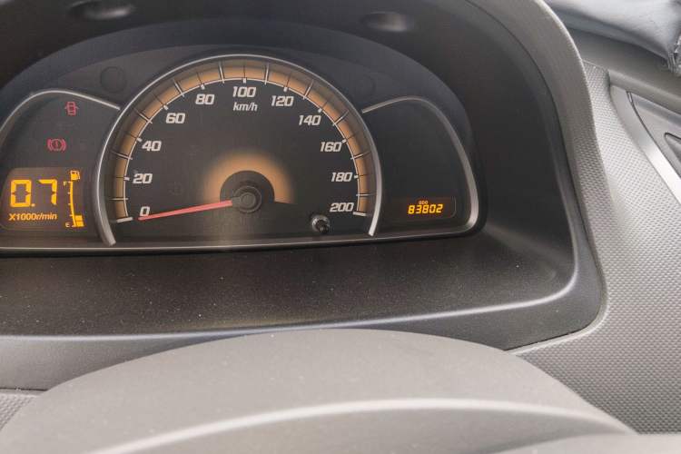 Used Chevrolet Sail 2010 Sedan 1.2L Manual Ideal Edition Odometer Close Up