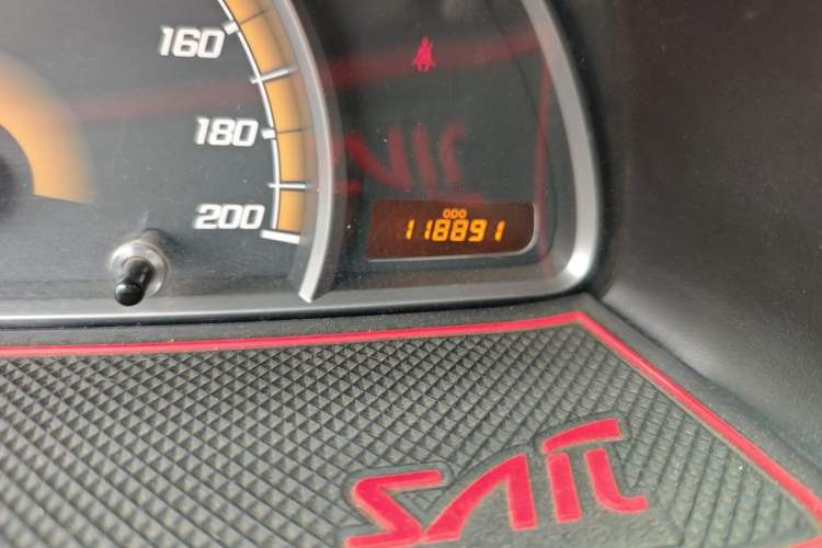 Used Chevrolet Sail 2010 Sedan 1.2L Manual Warm Edition Odometer Close Up