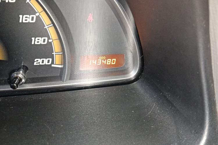 Used Chevrolet Sail 2010 Hatchback 1.2L Manual Warm Edition Odometer Close Up
