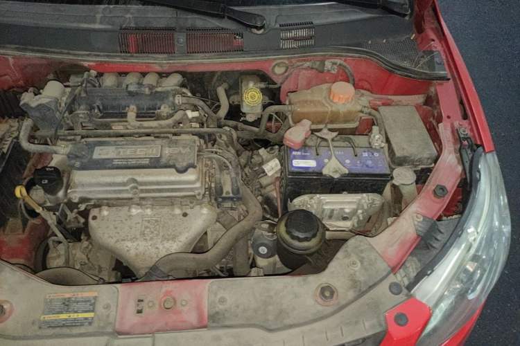 Used Chevrolet Sail 2010 Hatchback 1.2L AMT Ideal Edition Engine Bay Left