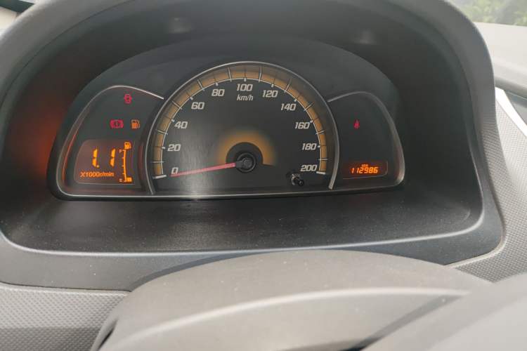 Used Chevrolet Sail 2010 Sedan 1.4L Manual Enjoyment Edition Odometer Close Up