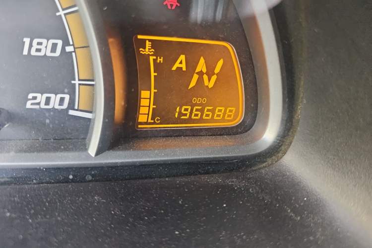 Used Chevrolet Sail 2010 Hatchback 1.2L AMT Ideal Edition Odometer Close Up