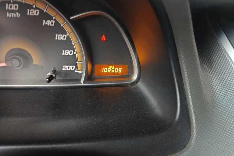 Used Chevrolet Sail 2010 Sedan 1.2L Manual Warm Edition Odometer Close Up