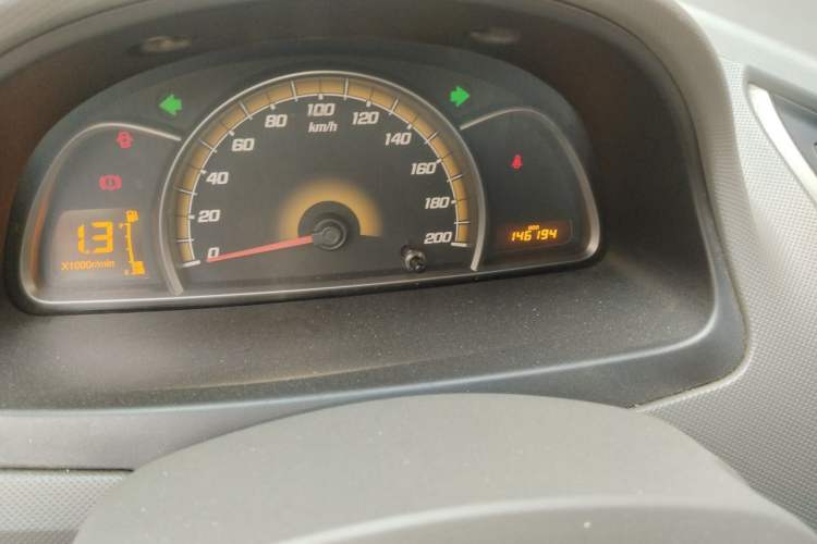 Used Chevrolet Sail 2010 Sedan 1.4L Manual Ideal Edition Odometer Close Up
