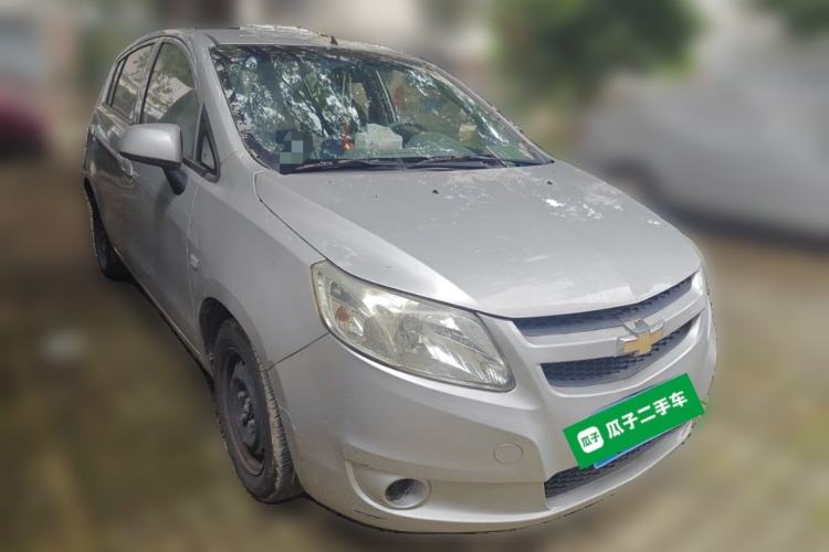 Used Chevrolet Sail 2010 Hatchback 1.2L Manual Warm Edition Front Right 45 Deg