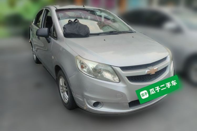 Used Chevrolet Sail 2010 Sedan 1.4L Manual Ideal Edition Front Right 45 Deg
