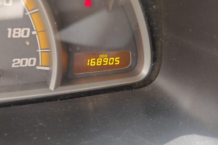 Used Chevrolet Sail 2010 Hatchback 1.2L Manual Warm Edition Odometer Close Up