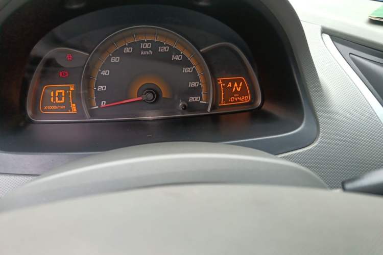 Used Chevrolet Sail 2010 Hatchback 1.2L AMT Ideal Edition Odometer Close Up