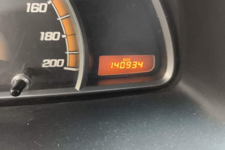 Used Chevrolet Sail 2010 Sedan 1.2L Manual Warm Edition Odometer Close Up