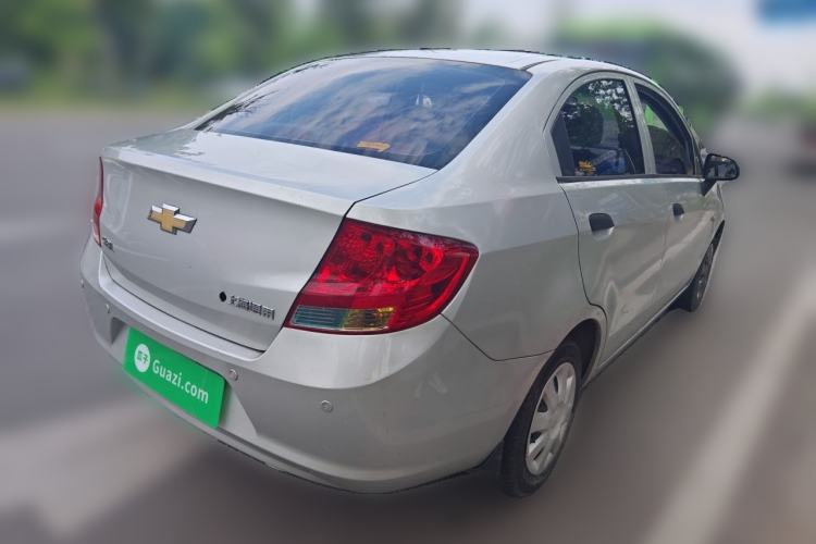 Used Chevrolet Sail 2010 Sedan 1.4L Manual Ideal Edition Rear Right 45 Deg