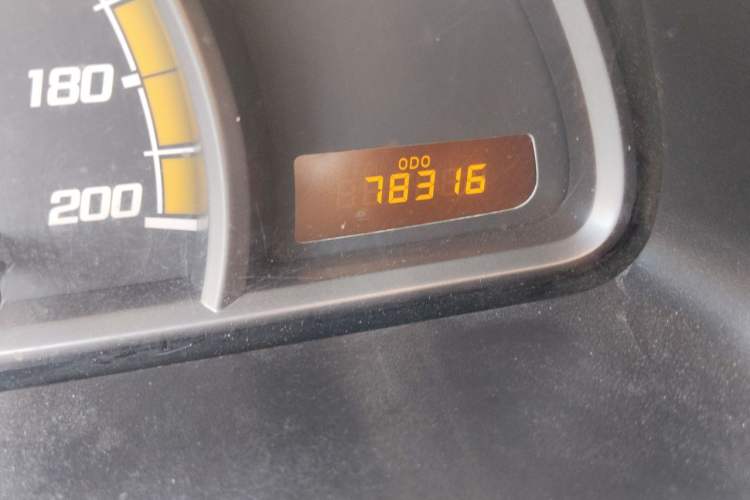 Used Chevrolet Sail 2010 Sedan 1.2L Manual Warm Edition Odometer Close Up