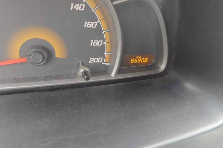 Used Chevrolet Sail 2010 Hatchback 1.2L Manual Warm Edition Odometer Close Up