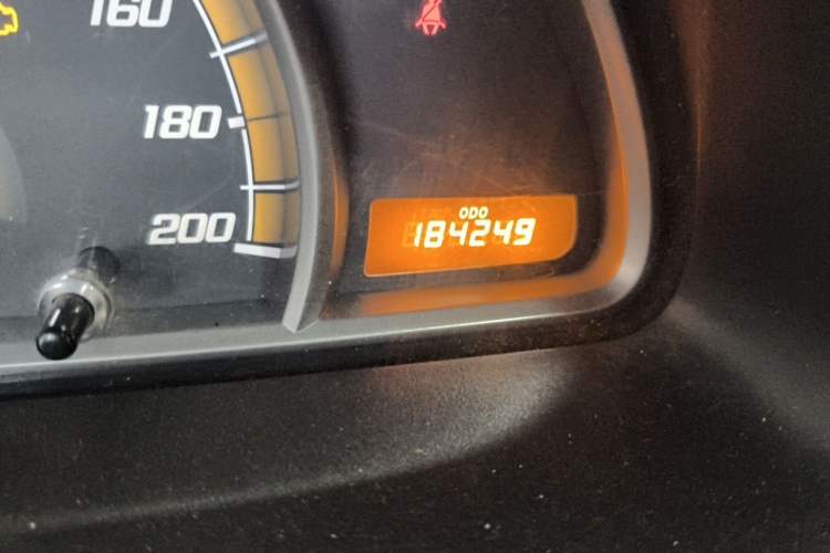 Used Chevrolet Sail 2010 Sedan 1.2L Manual Warm Edition Odometer Close Up
