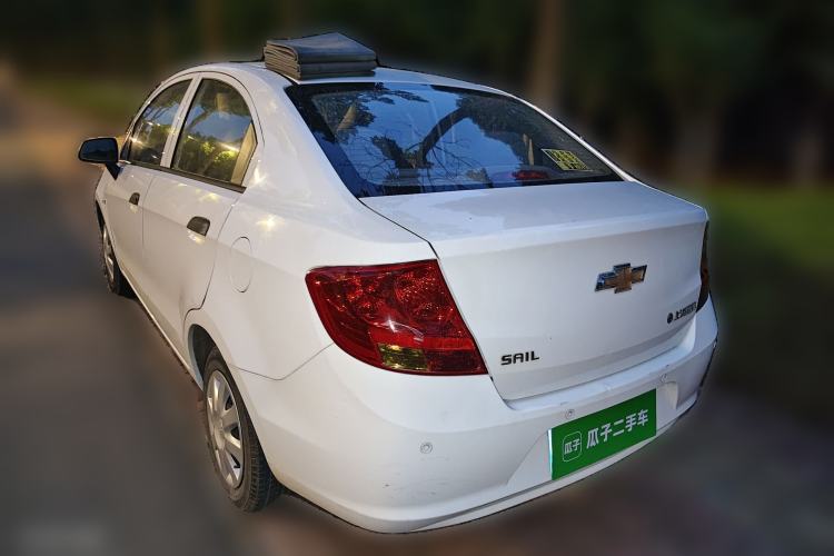 Used Chevrolet Sail 2010 Sedan 1.4L Manual Ideal Edition Rear Left 45 Deg