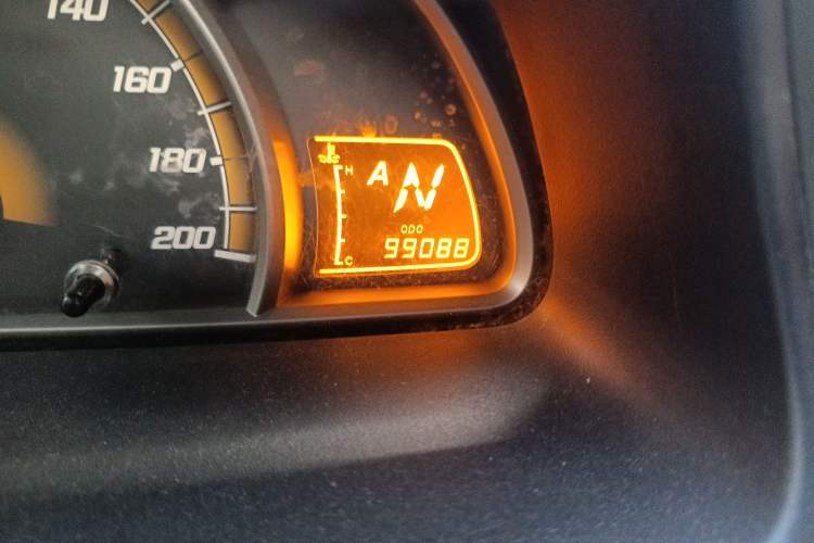Used Chevrolet Sail 2010 Hatchback 1.4L AMT Elite Edition Odometer Close Up