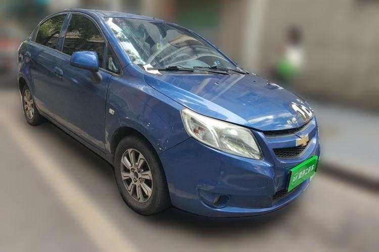 Used Chevrolet Sail 2011 Sedan 1.4L AMT Happiness Edition Front Right 45 Deg