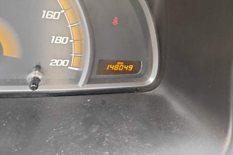 Used Chevrolet Sail 2011 Sedan 1.4L Manual Happiness Edition Odometer Close Up