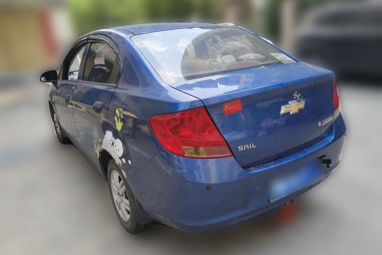 Used Chevrolet Sail 2011 Sedan 1.4L Manual Happiness Edition Rear Left 45 Deg