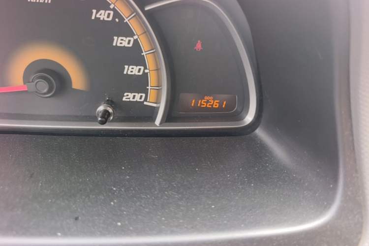 Used Chevrolet Sail 2011 Sedan 1.4L Manual Happiness Edition Odometer Close Up