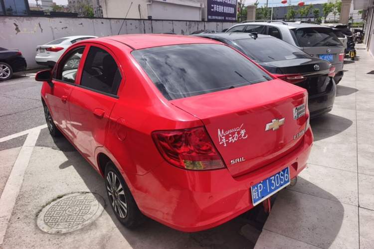 Used Chevrolet Sail 2011 Sedan 1.4L Manual Happiness Edition Rear Left 45 Deg