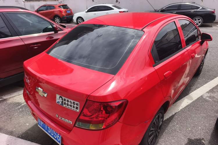 Used Chevrolet Sail 2011 Sedan 1.4L Manual Happiness Edition Rear Right 45 Deg