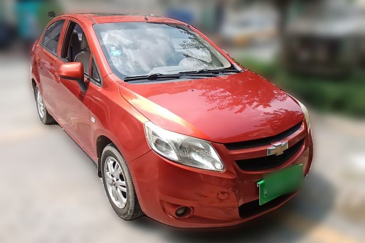 Used Chevrolet Sail 2011 Sedan 1.4L Manual Happiness Edition Front Right 45 Deg