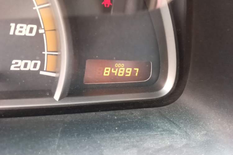 Used Chevrolet Sail 2011 Sedan 1.4L Manual Happiness Edition Odometer Close Up