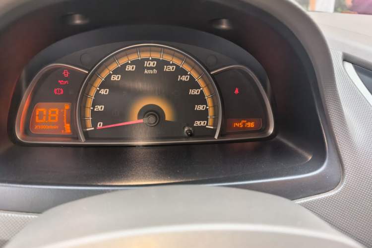 Used Chevrolet Sail 2011 Sedan 1.4L Manual Happiness Edition Odometer Close Up
