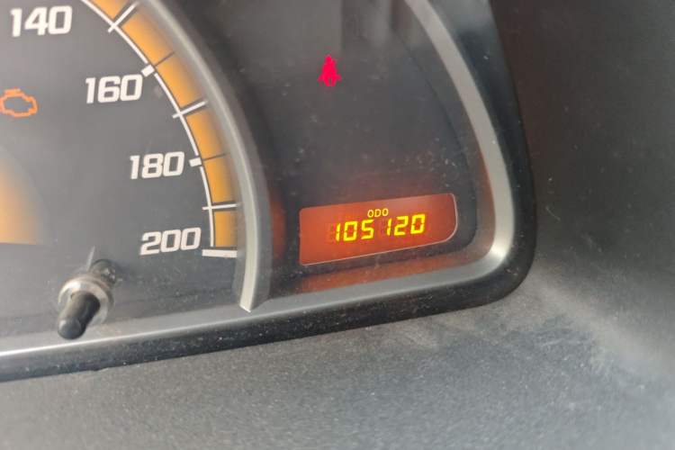 Used Chevrolet Sail 2011 Sedan 1.4L Manual Happiness Edition Odometer Close Up