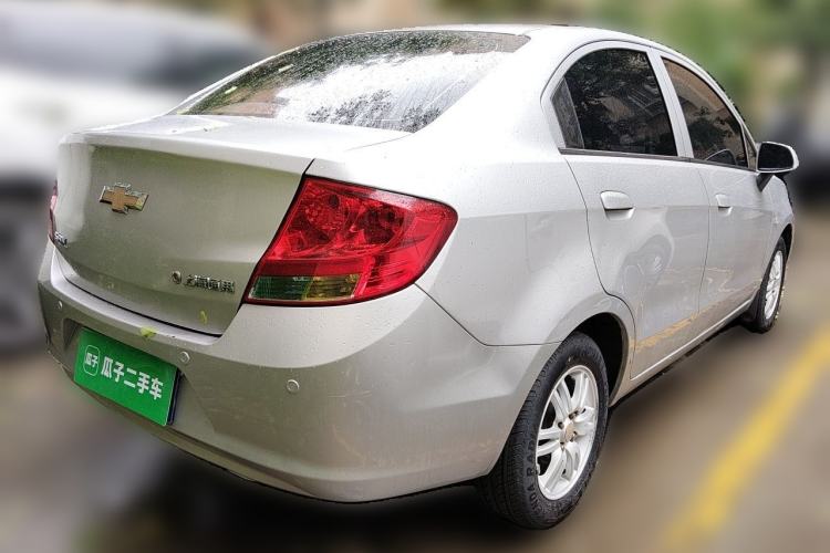 Used Chevrolet Sail 2011 Sedan 1.4L Manual Happiness Edition Rear Right 45 Deg