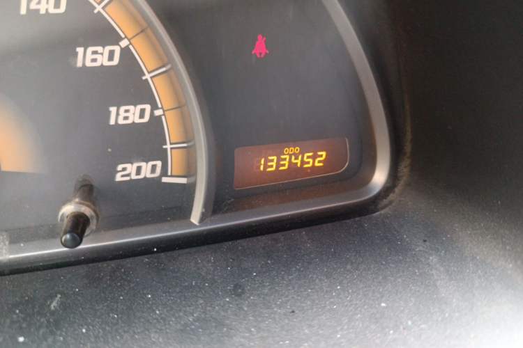 Used Chevrolet Sail 2011 Sedan 1.4L Manual Happiness Edition Odometer Close Up