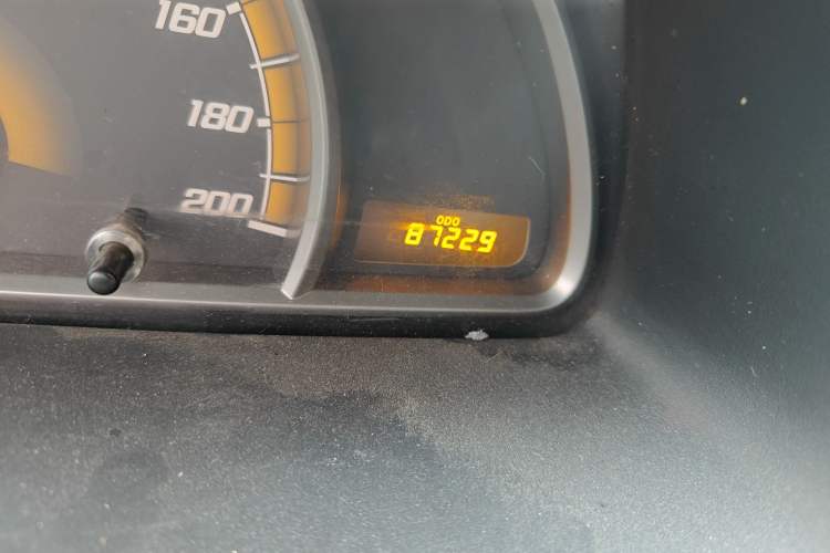 Used Chevrolet Sail 2011 Hatchback 1.4L Manual Happiness Edition Odometer Close Up