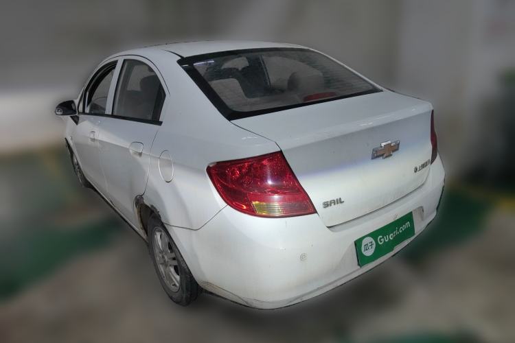 Used Chevrolet Sail 2011 Sedan 1.4L Manual Happiness Edition Rear Left 45 Deg