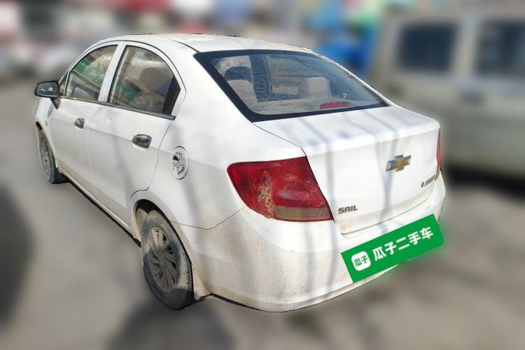 Used Chevrolet Sail 2011 Sedan 1.4L Manual Happiness Edition Rear Left 45 Deg