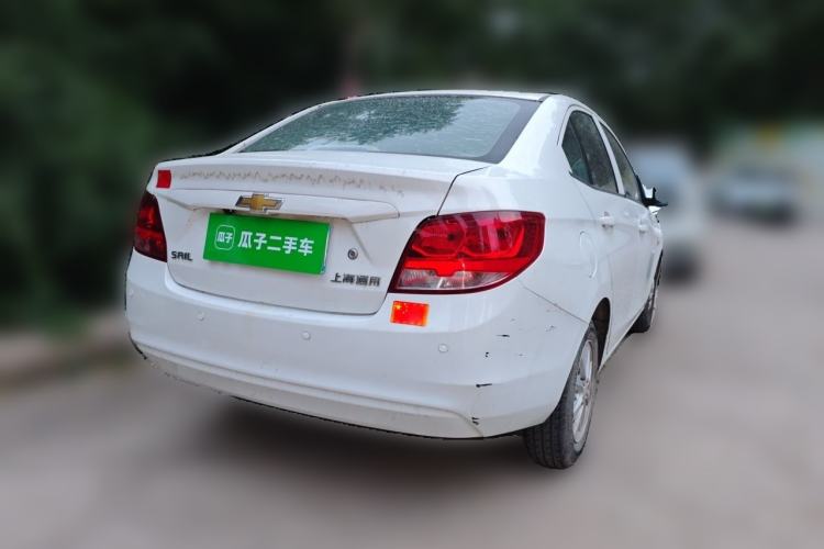 Used Chevrolet Sail 2011 Sedan 1.4L AMT Happiness Edition Rear Right 45 Deg