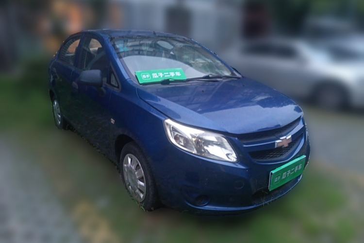 Used Chevrolet Sail 2013 Sedan 1.4L Manual Ideal Edition Front Right 45 Deg