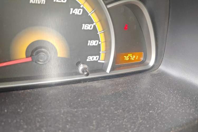 Used Chevrolet Sail 2013 Sedan 1.2L Manual Fashionable Happiness Edition Odometer Close Up