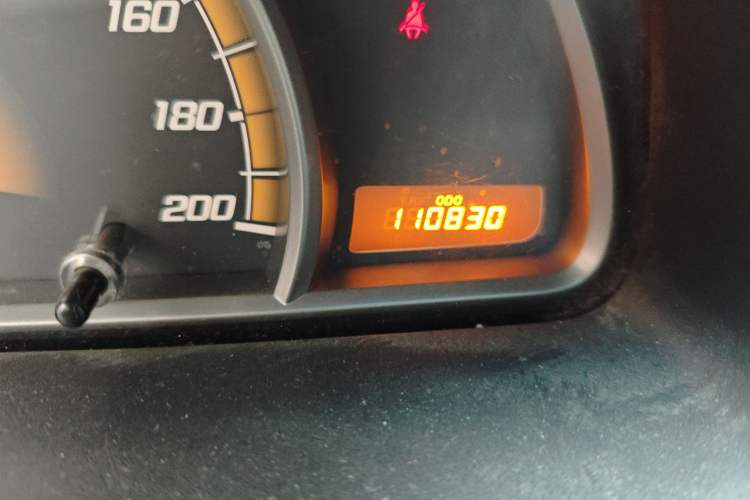 Used Chevrolet Sail 2013 Sedan 1.2L Manual Warm Edition Odometer Close Up